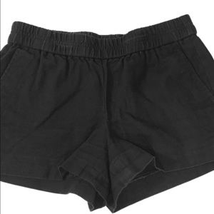 J.Crew Black Boardwalk Pull On Shorts